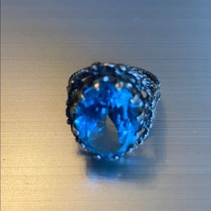 Blue Topaz Cocktail Ring